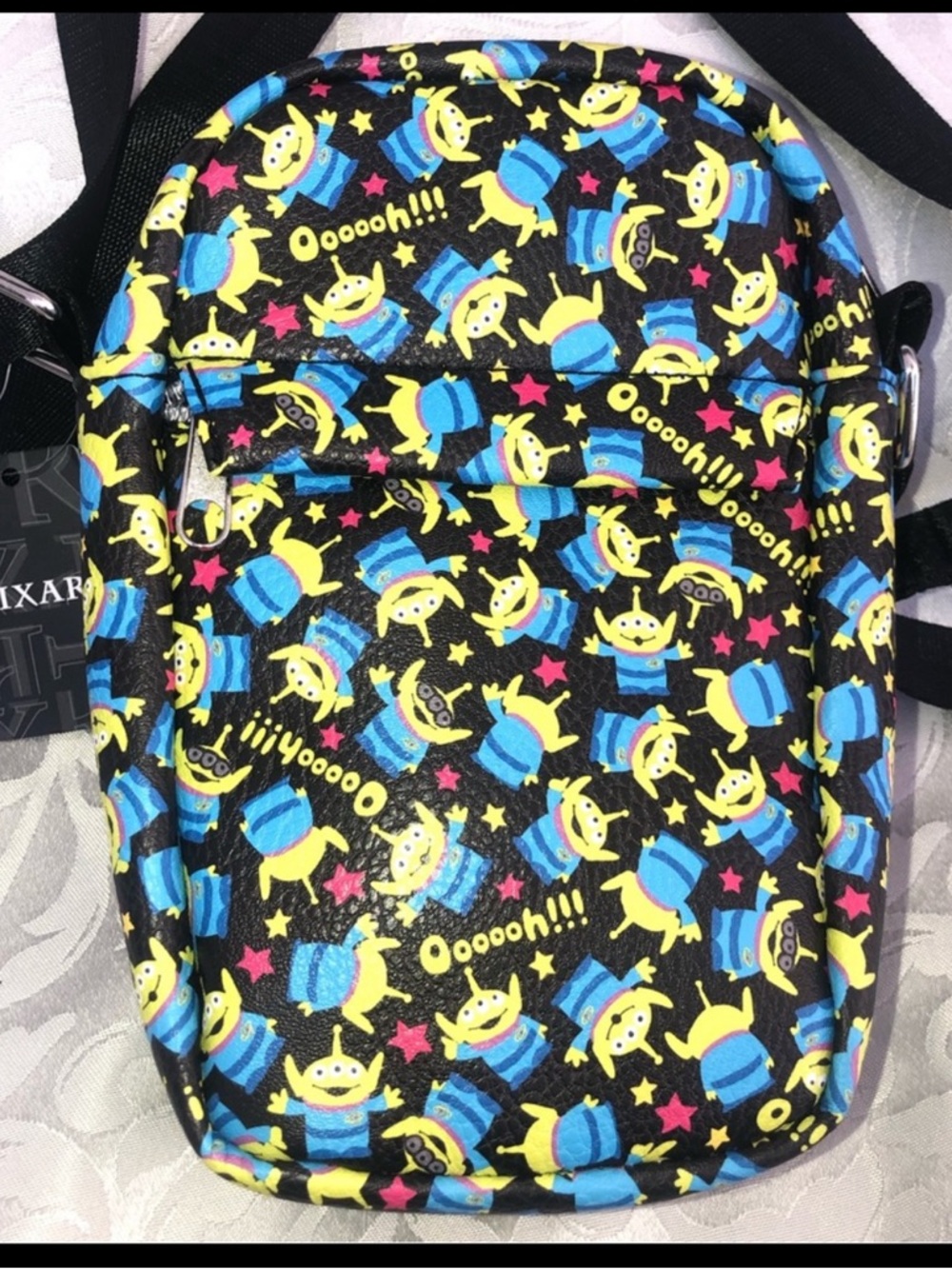 Disney Pixar TOY STORY aliens crossbody bag NWT Buckle Down black blue green